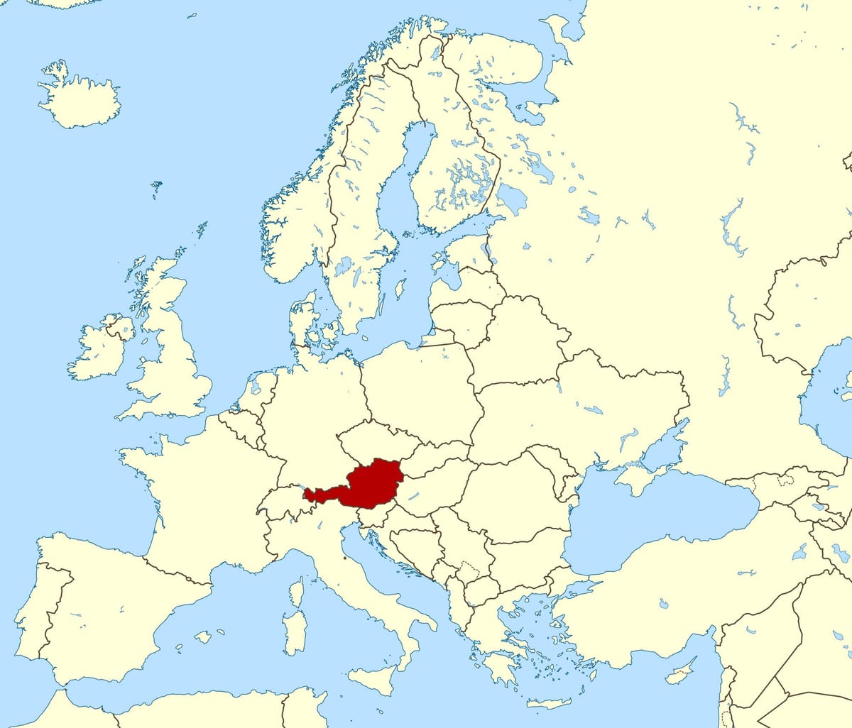 εμφάνιση χάρτη αυστρία