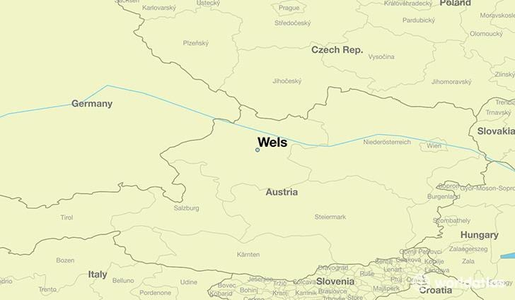 χάρτης της wels αυστρία