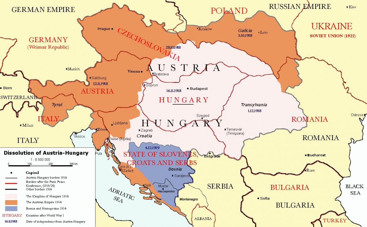 αυστρία ουγγαρία χάρτη του 1900