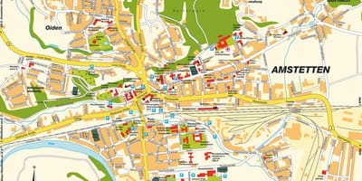 Χάρτης της amstetten αυστρία
