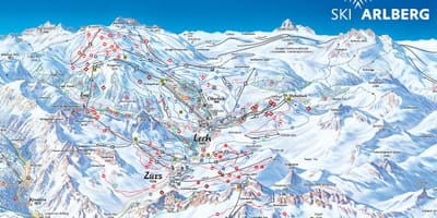 Χάρτης της arlberg, αυστρία